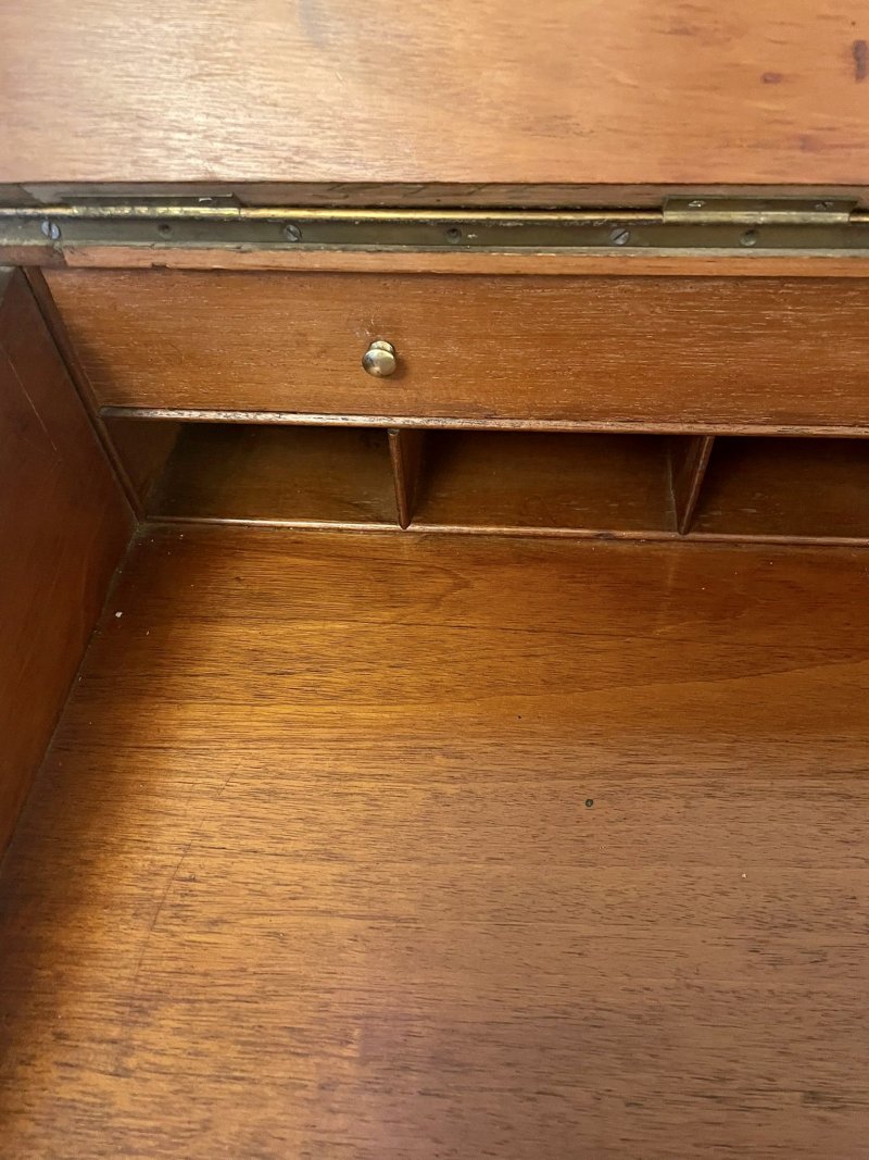 Antique Victorian Quality Walnut Freestanding Davenport - Image 10